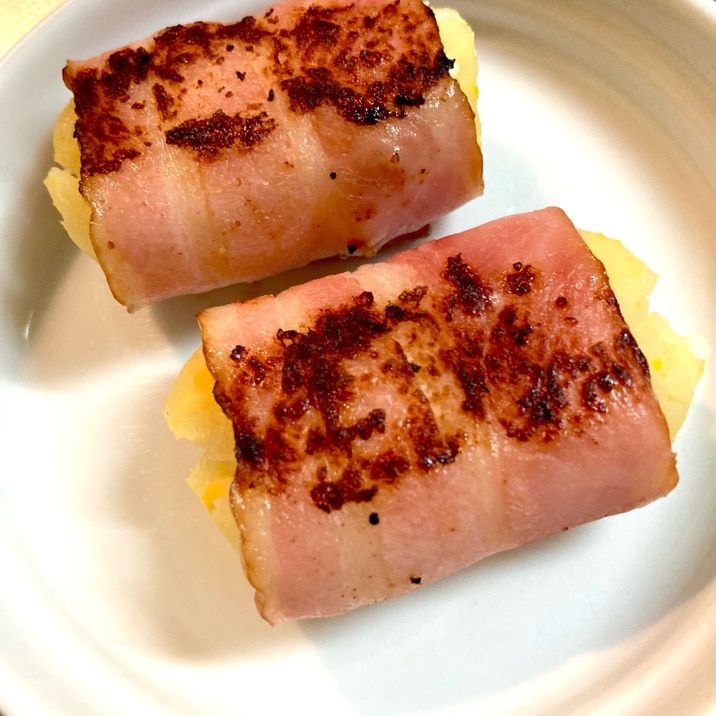 お弁当にぴったり!マッシュポテトのベーコン巻き